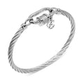Charriol Forever Lock Bangle — Stainless Grey — Ref. 04-101-1139-29 — view 4