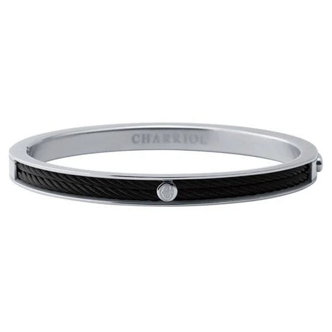 Charriol Forever Thin Bangle | Black | Ref 04-301-1139-7
