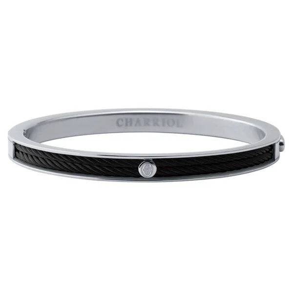 Charriol Forever Thin Bangle | Black | Ref 04-301-1139-7