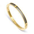 Charriol Forever Thin Bangle — Yellow Gold — Ref. 04-104-1139-7 — view 2
