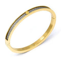 Charriol Forever Thin Bangle — Yellow Gold — Ref. 04-104-1139-7 — view 3