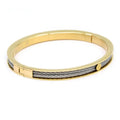 Charriol Forever Thin Bangle — Yellow Gold — Ref. 04-104-1139-7 — view 4