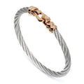 Charriol Xmas at the beach Ibiza Bangle — Stainless Grey & Rose Gold — Ref. 04-102-1214-5 — view 3