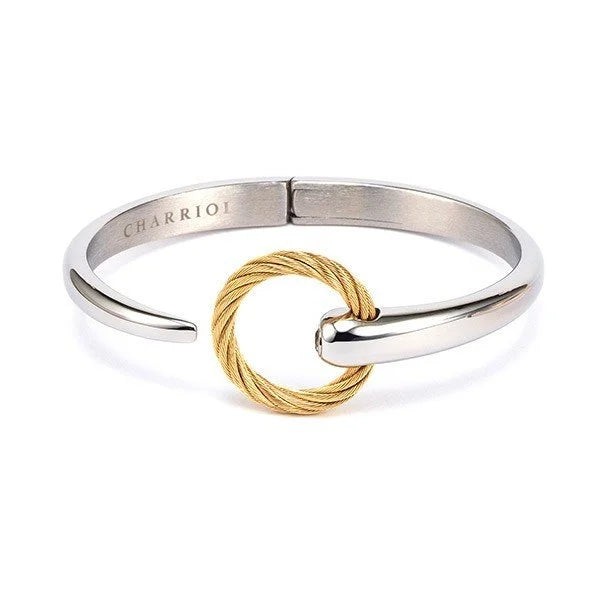 Bangle 'Infinity Zen' in Steel and Yellow Gold (04-401-1232-0)