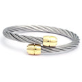 Charriol Celtic® Olive Bangle — Stainless Grey & Yellow Gold — Ref. 04-04-00143