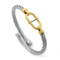 Charriol St-Tropez Mariner Bangle — Stainless Grey & Yellow Gold — Ref. 04-104-1272-2 — view 2