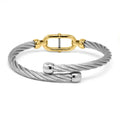 Charriol St-Tropez Mariner Bangle — Stainless Grey & Yellow Gold — Ref. 04-104-1272-2 — view 4
