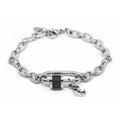 Charriol Forever Lock Bracelet — Stainless Grey & Black — Ref. 06-301-1139-29