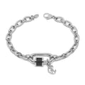 Charriol Forever Lock Bracelet — Stainless Grey & Black — Ref. 06-301-1139-29 — view 3
