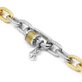 Charriol Forever Lock Bracelet — Stainless Grey & Yellow Gold — Ref. 06-108-1139-29 — view 3
