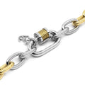 Charriol Forever Lock Bracelet — Stainless Grey & Yellow Gold — Ref. 06-108-1139-29 — view 5