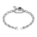Charriol Forever Lock Bracelet — Stainless Grey & Black — Ref. 06-301-1139-29 — view 5