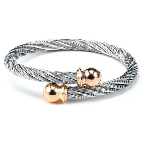 Charriol Celtic Bangle | Steel & Rose Gold | Ref 04-102-1216-0