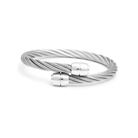Bangle - 'Celtic' Olive in Stainless Grey (04-01-00143)
