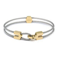 Charriol Coup de Foudre Bracelet — Stainless Grey & Yellow Gold — Ref. 04-104-1269-0
