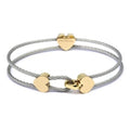 Charriol Coup de Foudre Bracelet — Stainless Grey & Yellow Gold — Ref. 04-104-1269-1