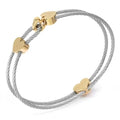 Charriol Coup de Foudre Bracelet — Stainless Grey & Yellow Gold — Ref. 04-104-1269-1 — view 3