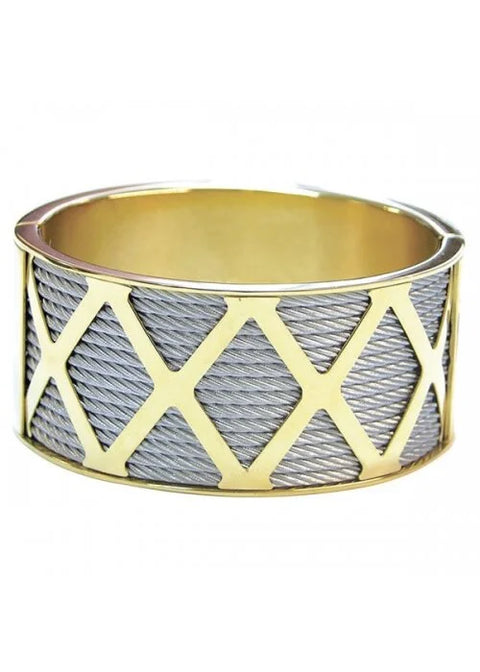 Charriol Forever Cuff | Steel & Yellow Gold | Ref 04-04-1139-3