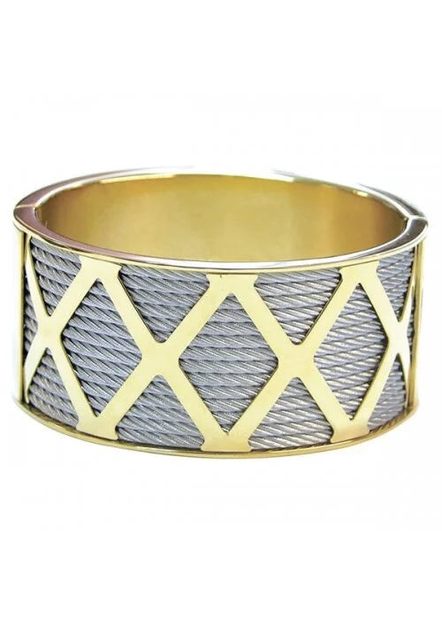 Charriol Forever Cuff | Steel & Yellow Gold | Ref 04-04-1139-3