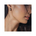 Charriol Forever Earrings — Stainless Silver & Black — Ref. 03-03-1139-0 — view 3