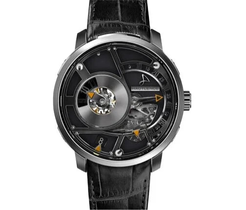 Hautlence HLQ08 Titanium & Black Gold - Black Dial