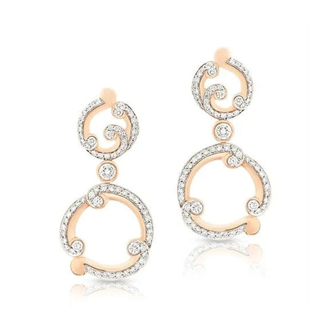 Fabergé Forever Rose Gold & Diamond Drop Earrings