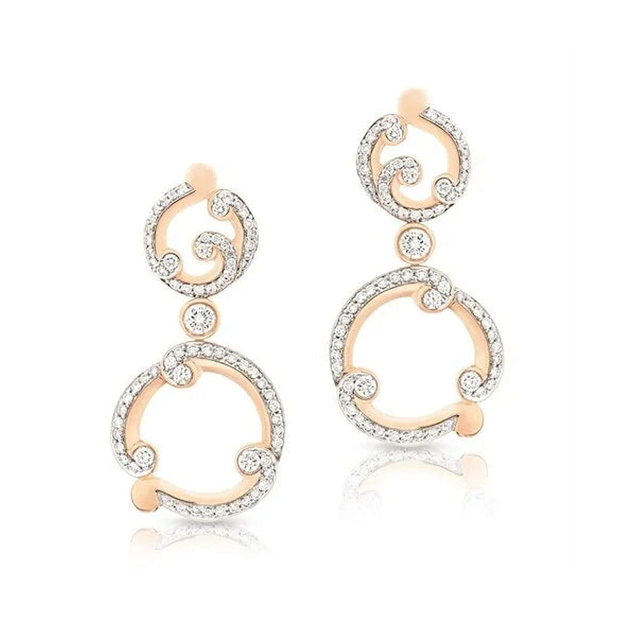 Fabergé Forever Rose Gold & Diamond Drop Earrings