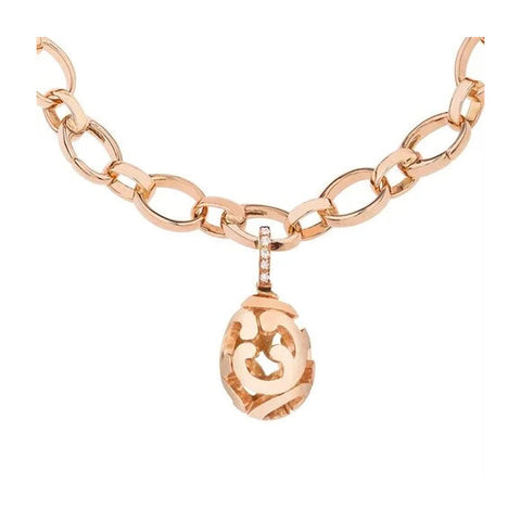 Fabergé Forever Rose Gold & Diamond Egg Charm