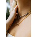 Charriol Forever Lock Necklace — Stainless Grey — Ref. 08-101-1139-29 — view 3