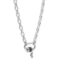 Charriol Forever Lock Necklace — Stainless Grey & Black — Ref. 08-301-1139-29