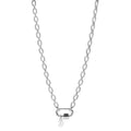 Charriol Forever Lock Necklace — Stainless Grey & Black — Ref. 08-301-1139-29 — view 5