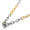 Charriol Forever Lock Necklace — Stainless Grey & Yellow Gold — Ref. 08-108-1139-29
