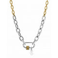 Charriol Forever Lock Necklace — Stainless Grey & Yellow Gold — Ref. 08-108-1139-29 — view 3