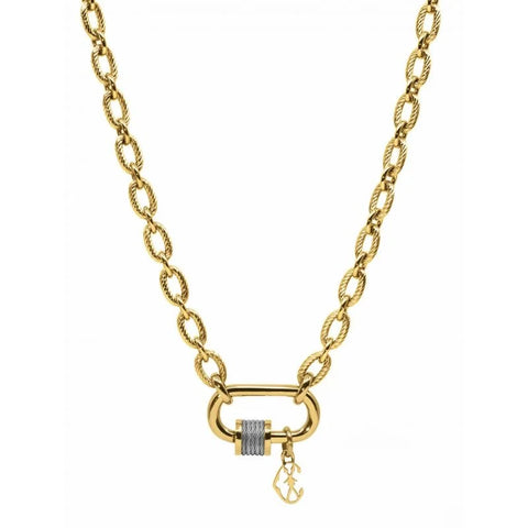 Charriol Forever Lock Necklace | Yellow Gold | Ref 08-404-1139-29