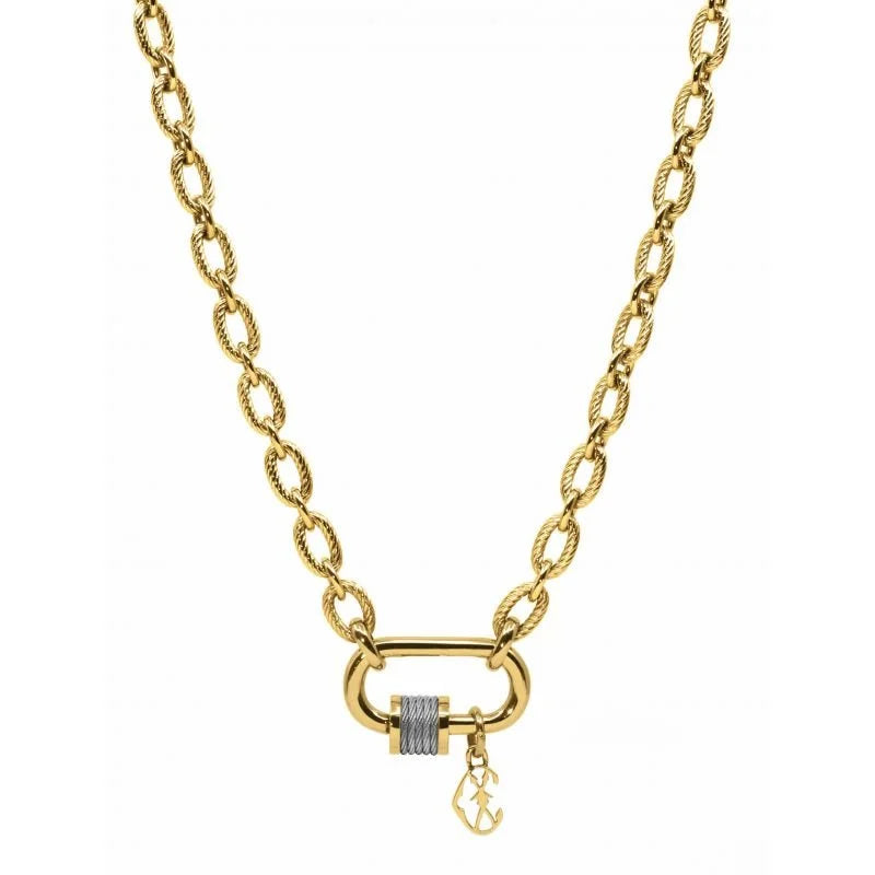 Charriol Forever Lock Necklace | Yellow Gold | Ref 08-404-1139-29