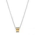 Charriol Forever Necklace — Stainless Grey & Yellow Gold — Ref. 08-104-1139-8