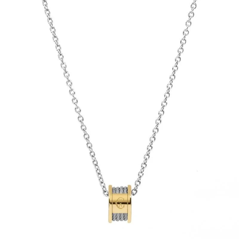 Charriol Forever Necklace | Steel & Yellow Gold | Ref 08-104-1139-8
