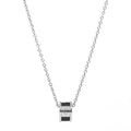 Charriol Forever Necklace — Stainless Grey & Black — Ref. 08-301-1139-8