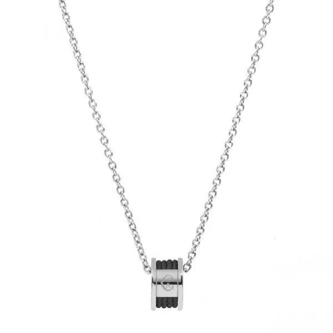 Necklace 'Forever' in Stainless Grey and Black (08-301-1139-8)
