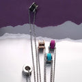 Charriol Forever Necklace — Stainless Grey & Black — Ref. 08-301-1139-8 — view 5