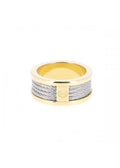 Charriol Forever Ring — Stainless Grey & Yellow Gold — Ref. 02-04-1139-0