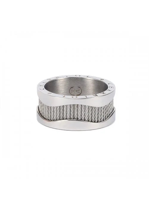 Charriol Forever Waves Ring | Stainless Steel | Ref 02-101-1139-14
