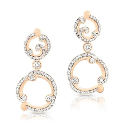 Forever Rose Gold & Diamond Drop Earrings